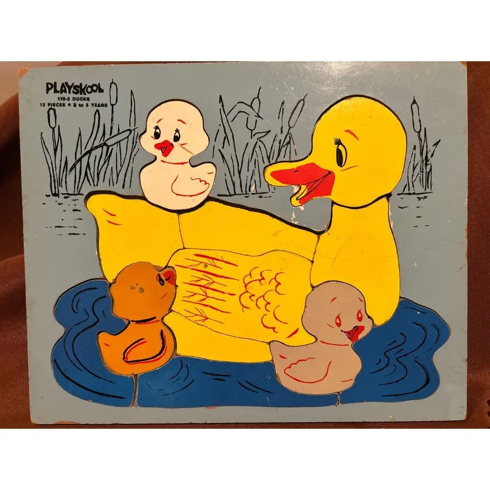 8 Playskool Wooden Puzzles